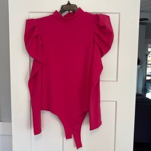 TCEC from vici ribbed puff shoulder bodysuit